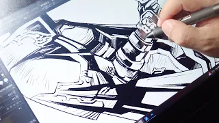 Drawing BATMAN : Collaboration with Jim Lee