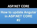 How to update Angular Version Angular with ASP NET CORE