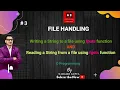 File Handling String Using fputs and fgets function C programming PART 1 3