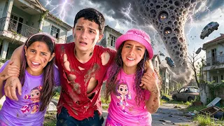 SALVAMOS DOIS IRMÃOS GÊMEOS NA CIDADE DESTRUÍDA PELO TORNADO TRIPOFOBIA !