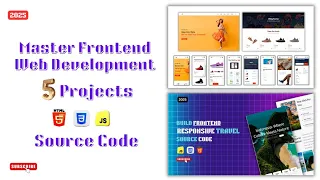 Build 5 Real World Projects Full Frontend Projects HTML CSS JAVASCRIPT Tutorial