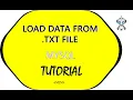 How to Load or Import data from a Text File into a table in a database MYSQL