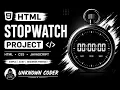Stopwatch using html and css from unknown cosder READ description