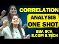 Correlation Analysis one shot Business Statistics Statistics BBA BCA B COM B TECH Dream Maths