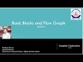 Lecture 15 Basic Blocks and Flow Graph Compiler Construction