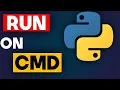 How To Run Python Scripts With The Command Prompt on Windows Export Results into txt file