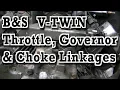Briggs Stratton V-TWIN Governor Throttle and Choke Linkages