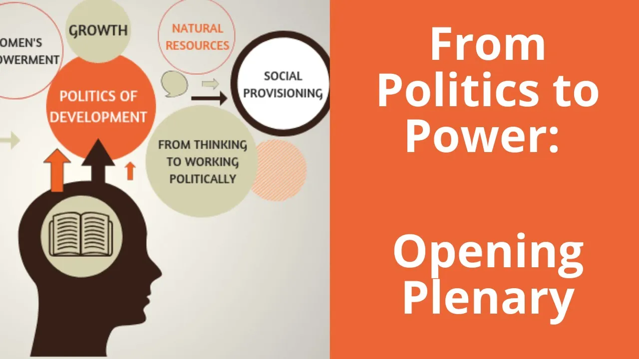 From politics to power conference: Opening Plenary