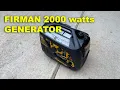 Download Lagu FIRMAN 2000 WATTS PORTABLE GENERATOR