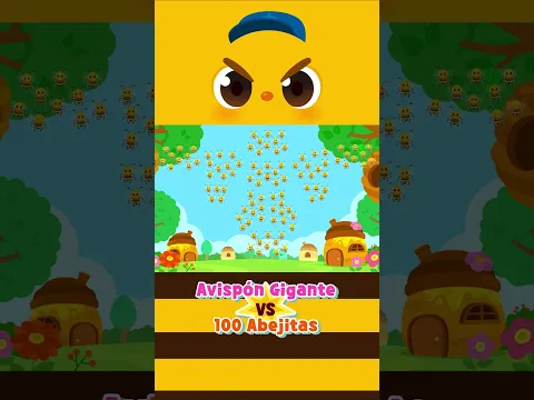 #shorts | Avispón Gigante vs 100 Abejitas 🐝🔥 | Canciones Infantiles | Lotty Friends
