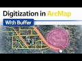 Digitize Time ArcMap Digitization Tutorial Hindi Road Buffer Analysis GIS