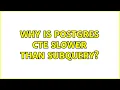 Why is Postgres CTE slower than subquery 2 Solutions