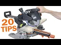 20 Miter Saw Tips for Beginners