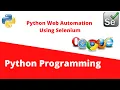 Python Web Automation Using Selenium