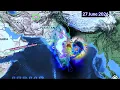 Next 25 Days Weather System Map Forecast South Asia 2026 15 June Monsoon Onset Line