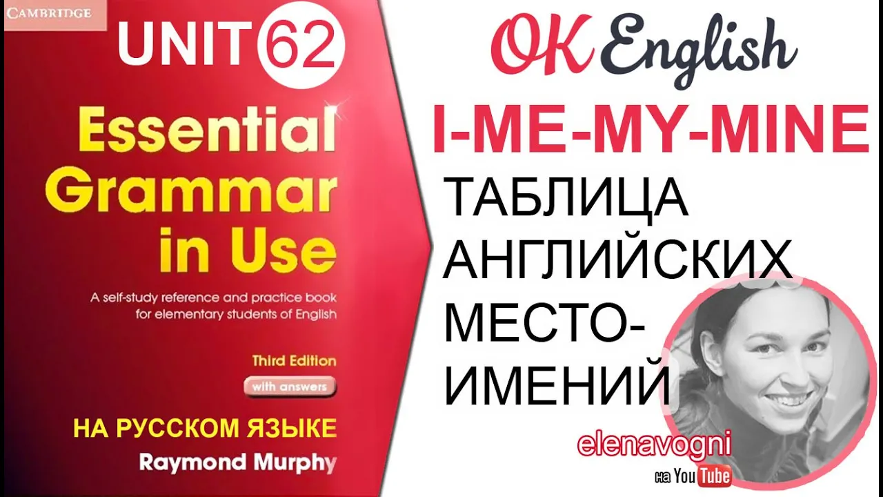 Unit 62 Таблица английских местоимений. Уроки английского для начинающих. OK English