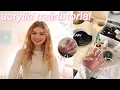 HOW TO DO ACRYLIC NAILS for beginners 2025 DIY easy affordable at-home tutorial nail art ideas