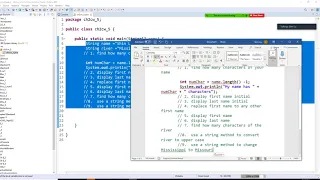 Java programming - Use some of the String methods charAt length replace substring