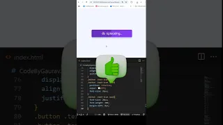 File Upload Button with Progress Bar HTML CSS JavaScript