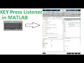 how to make an event handler for keypress event in matlab keyboard key listener in matlab