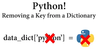 Python Removing a Key from a Dictionary