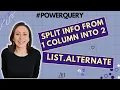 Split Information From One Column Into Two Using List Alternate in Power Query
