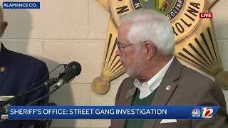 Alamance County Sheriff s Office Discusses Street Gang Investigation