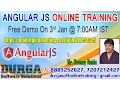 Angular JS OnLine Training By Expert Faculty in DURGASOFT