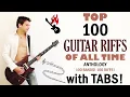 Download Lagu Top 100 GUITAR RIFFS of All Time with TABS - Best Iconic Rock Greatest Guitar Riffs - Anthology