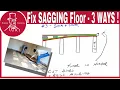 How to Repair a Sagging Floor 3 ways to fix a low spot or a sag in a floor