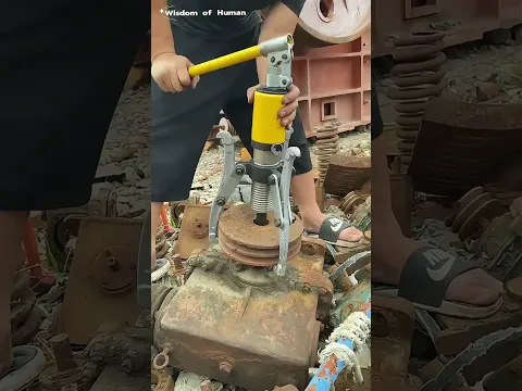 Hydraulic pulling horse, good machinery and good tools to save time and effort