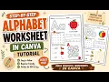 How to Create an Alphabet Tracing Worksheet in Canva Step-by-Step Canva Tutorial for Beginners
