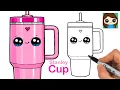 How to Draw a Stanley Quencher Tumbler Cup