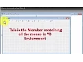 Learn Visual Basic 6 0-Create Menu Bar using Visual Basic 6 0-Easy and Self Explainatory