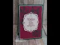 Technique Inlaid Embossing using the Flourish Thinlits Dies from Stampin Up