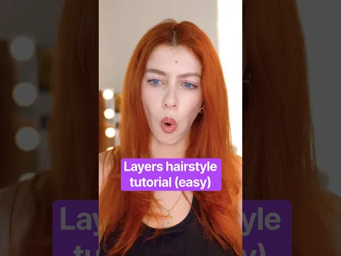 Easy layers hairstyle (no blowout😏)