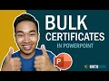 STEP BY STEP TUTORIAL TO CREATE BULK CERTIFICATES IN POWERPOINT NO ADVANCED SKILL REQUIRED