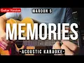 Download Lagu Memories [Karaoke Acoustic] - Maroon 5 [Female Key | HQ Audio]