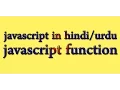 javascript function - javascript tutorial in