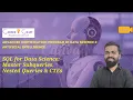SQL for Data Science Lecture 8 Master Subqueries Nested Queries CTEs