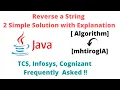 Java Program to Reverse a String TCS Infosys Cognizant Frequently Asked Question