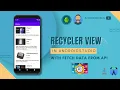 How to Fetch Data from API and Display in RecyclerView Android Studio Java 2023