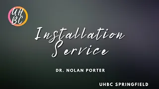 Pastor Installation Service University Heights Baptist Church