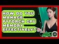 How Do You Manage PyTorch GPU Memory Effectively - AI and Machine Learning Explained