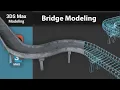 Two Methods to Create a Bridge in 3ds Max With and Without RailClone