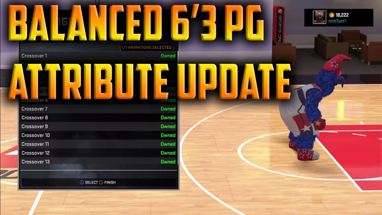 NBA 2K16 99 OVR 6'3 Balanced PG Attribute Update #2 | Signature Styles & Animations