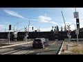 UP 5504 E Woodward Ave Railroad Crossing Activation Disabled For MoW New Traffic Signals MantecaCA