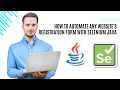 How to Automate registration form with Selenium java