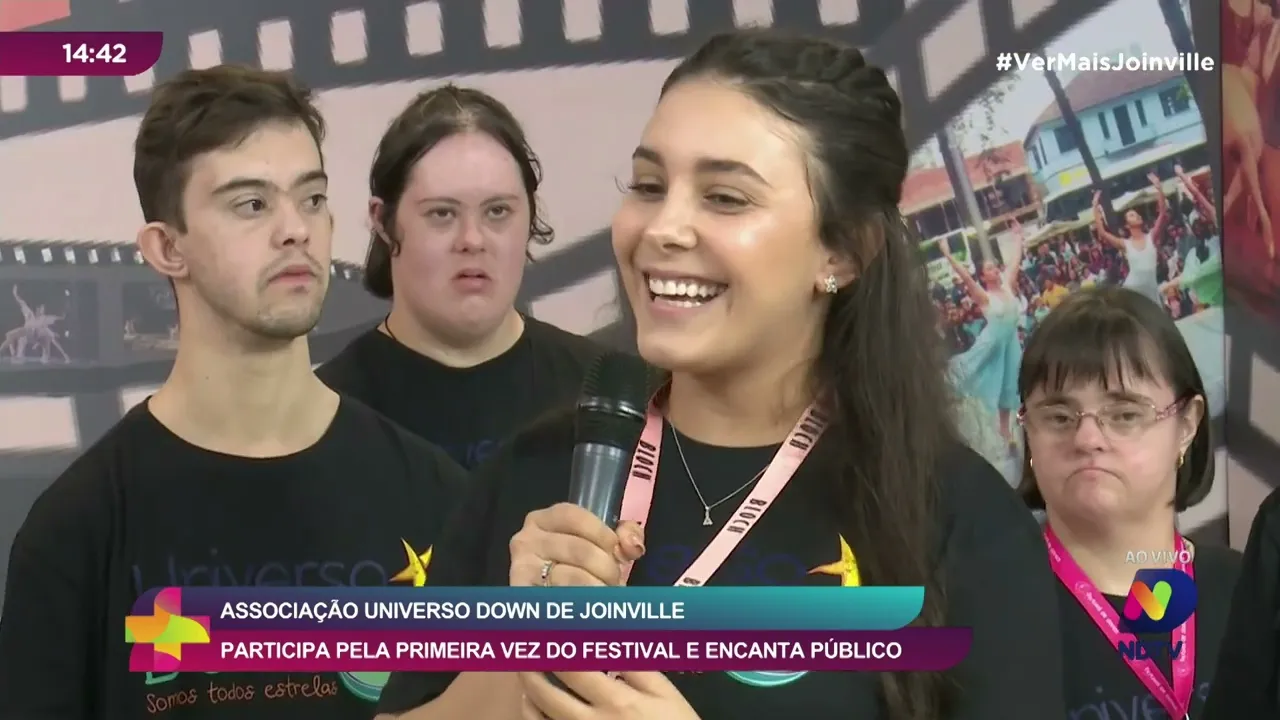 Associação Universo Down de Joinville: participa pela primeira vez do festival e encanta público