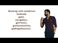 Using of get navigate getTitle getCurrentUrl methods